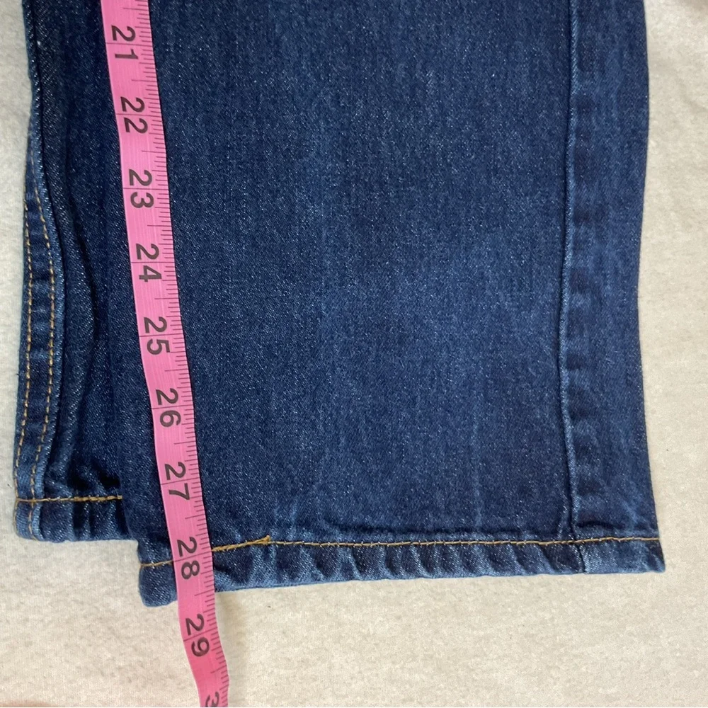 Levi's 505 Regular Fit Dark Wash Blue Jeans 100% Cotton‎ Size 40x30